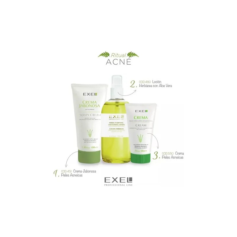 Rutina Skincare Acne Limpieza Tonificacion Correccion Exel