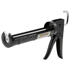 Newborn Super Ratchet Rod Cradle Caulk Gun, 1/10 Gallon Cartridge, 6:1 Thrust Ratio, Black