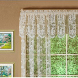 Today's Curtain Floral Vine Lace Panel 84", Ivory, 60W x 84L
