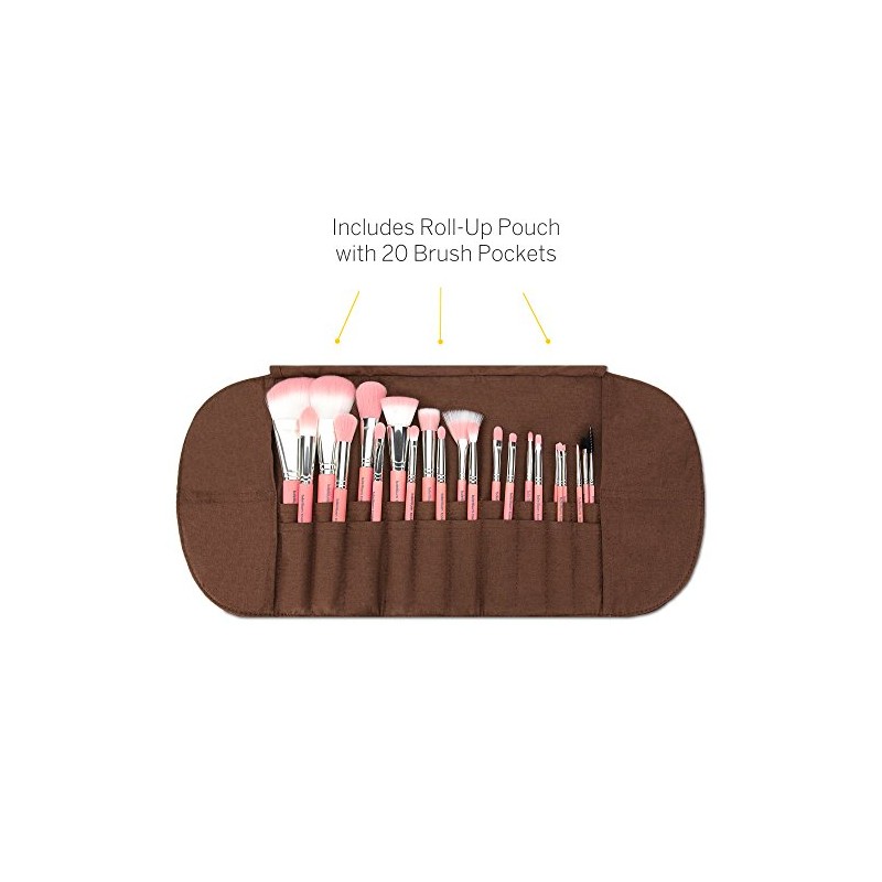 Bdellium Tools Professional Makeup Brush Pink Bambu Series - Deluxe