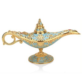 Legend - Lámpara de ley Aladdin Magic Genie Wishing Light, clásica noche árabe, accesorios para decoración de mesa para el hogar, boda, fiesta, Halloween, cumpleaños, hermoso regalo para mujeres