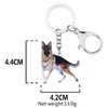 TIZURO Acrylic German Shepherd Keychains Puppy Pets Dog Animals Car