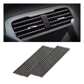 CGEAMDY Pack of 20 Car Air Vent Decoration, Car Styling Ventilation Grille Trim, Car Accessories Interior, Multicoloured Decorative Strips for Ventilation Slots (Carbon Fibre)