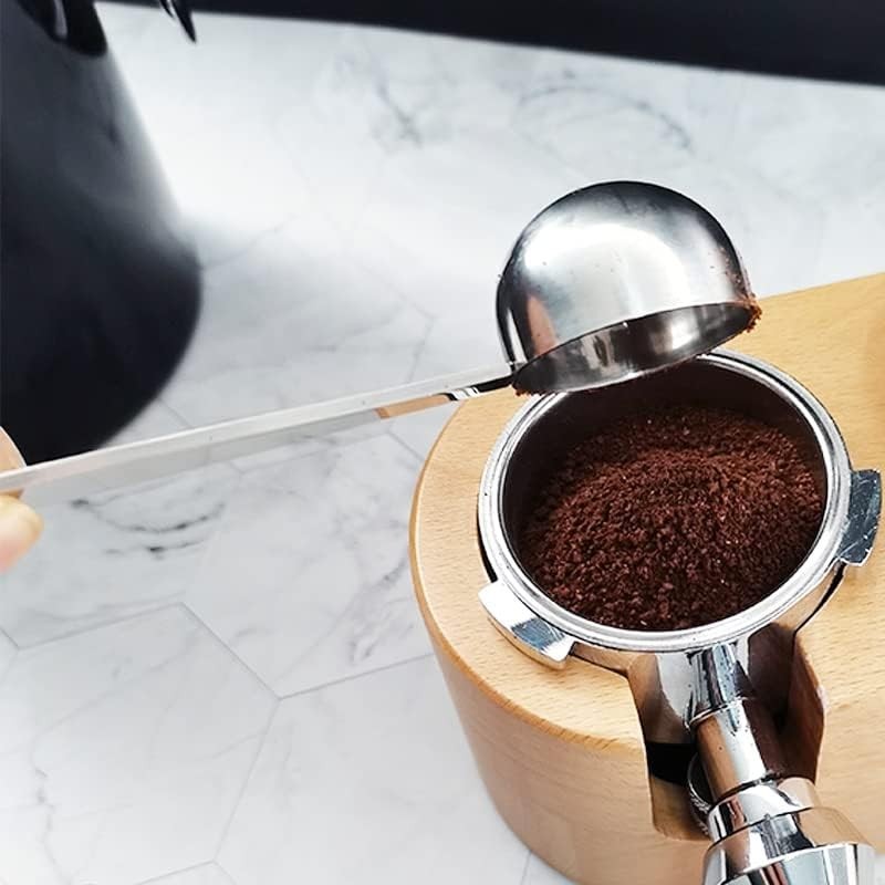 Dzxin Coffee Scoop 2#,304 2-in-1 Stainless Steel Stand Coffee Powder