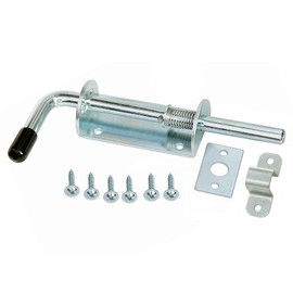 Spring Latch Gate Bolt Bolt 200/12 mm Galvanised (2, 200/12)