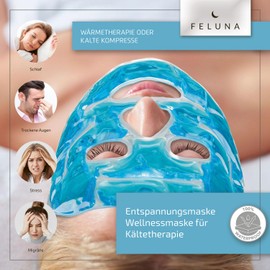 Feluna Cooling Gel Eye Mask, Relaxation Mask for Cold Therapy, Cooling Gel Therapy Mask