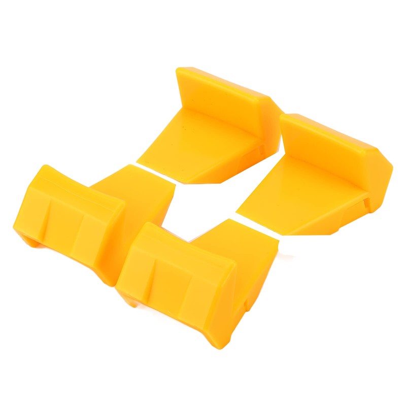 4 Piece Tyre Changer Clamp Protector Plastic Yellow Wheel Rim