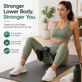 Pelvic Floor Trainer for Home Exercise – Adjustable Resistance Glute & Inner Thigh Strengthener for Men and Women