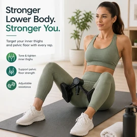 Pelvic Floor Trainer for Home Exercise – Adjustable Resistance Glute & Inner Thigh Strengthener for Men and Women