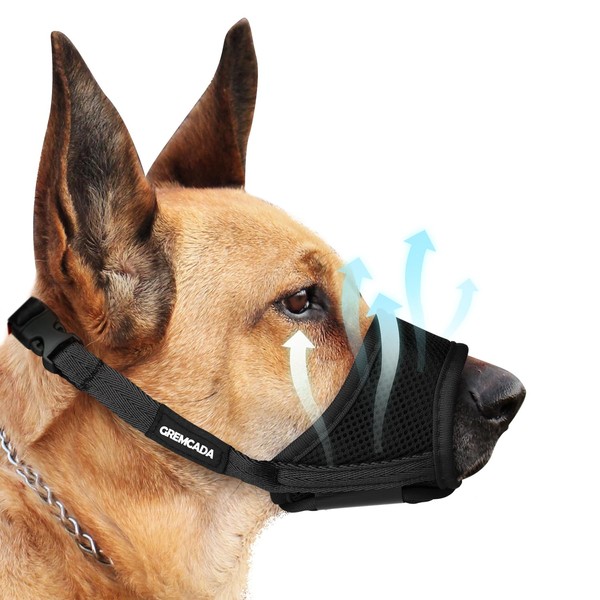 Dog Muzzle for Small Medium Large Dogs - Soft Nylon