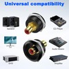 MEIRIYFA RCA Panel Mount Connectors Socket Female to Female Coupler