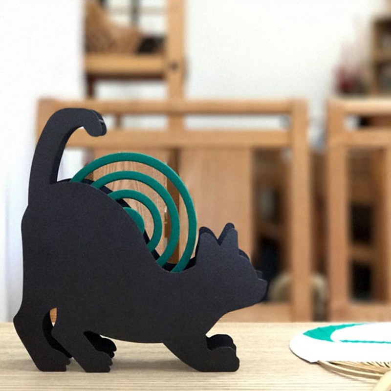 Cat Shape Mosquito Coil Rack Mosquito Repellent Coils Incense Iron