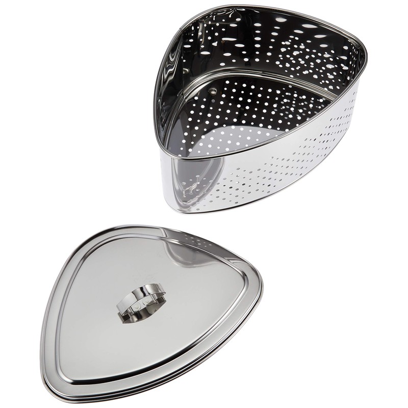 タケコシ 三角コーナー 蓋付 抗菌ステンレス 箱入り CK-114