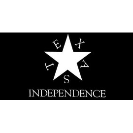 Miami Wholesale Lot of 6 Texas Independence Black White Decal Bumper Sticker