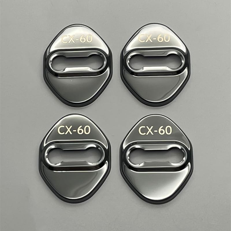 MEKOMEKO CX60-MSGB4 Mazda CX-60 Dedicated Striker Cover, Door Lock Cover,