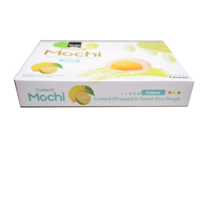 Japanese Custard Mochi - Lemon Flavor- Japanese Mochi 168g