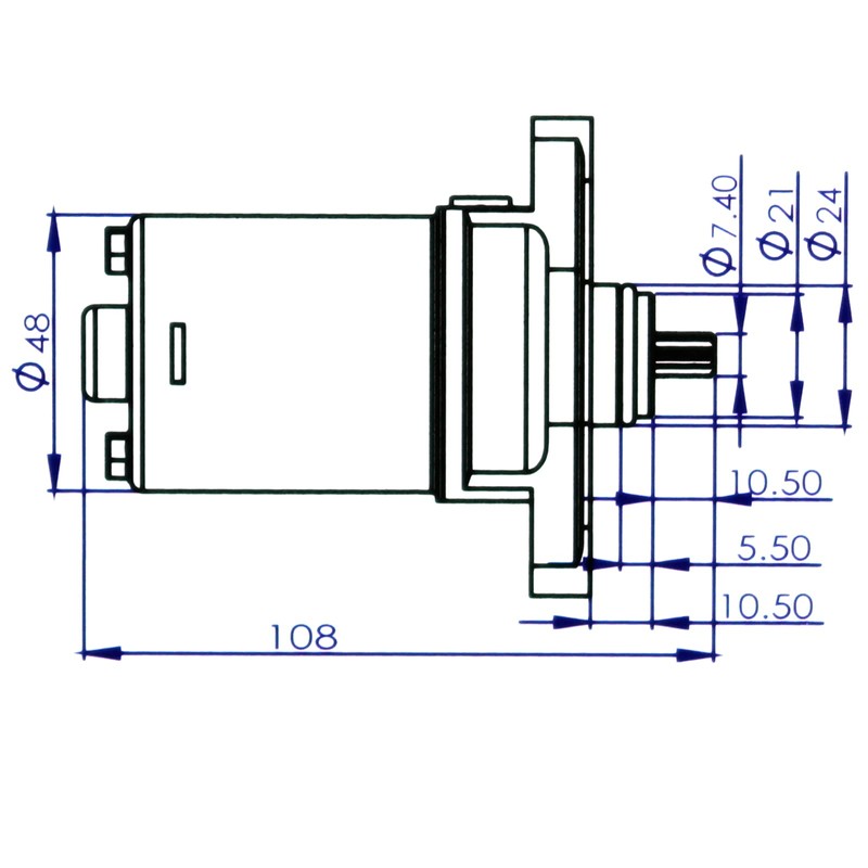 Glixal ATMT1-209 GY6 49cc 50cc 80cc 100cc Durable Starter Motor