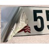 DesignThatSign Waving US American Flag Custom Curb Number Self Adhesive