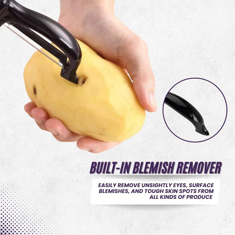 Silverdome Premium Swivel Peeler- Super Sharp Stainless Steel Blades for