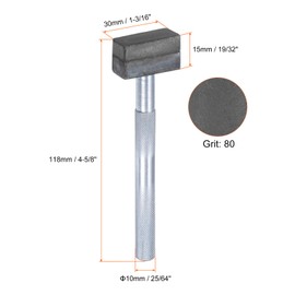 sourcing map Grinding Wheel Dresser 80 Grit Sintered Diamond Grinding Wheel Stone Dressing Tool with Flat Diamond Coated Surface for Grinding Truing Deburring Wheels, Brown