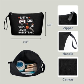 ARIOSEY Basketball Accessories,Basketball Purse for Girls,Basketball Coach Gifts,Teenage Girl Stuff,Makeup Bags for Women,Basketball Gifts