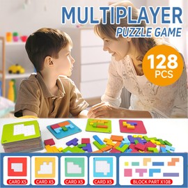 Jastown Wooden Jigsaw Puzzle | Fine Motor Skills Toys | Early Educational Toys | Montessori Toys | Tangram Puzzles For 3 4 5 6 7 8 Year Olds