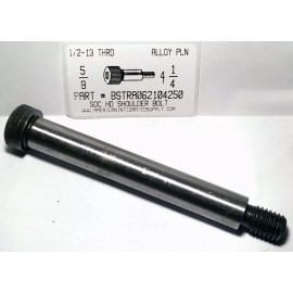AMERICANINTEGRATEDSUPPLY.COM 5/8X4-1/4 HEX SOCKET HEAD SHOULDER BOLT ALLOY STEEL PLAIN 1/2-13 THREAD (1)