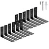 ELSKER&HOME Shelf Brackets 6 Inch, 12 Pack Floating Shelf L