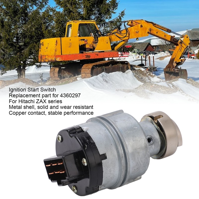 Ignition Switch with 2 Keys 4360297 Excavator Start Switch Replacement
