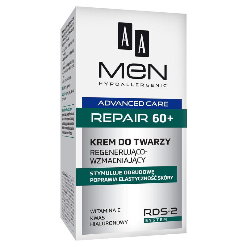 AA Men Advanced Care Repair 60+ Face Cream Regenerating Strengthening