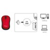 Equip 245113 Wireless Optical Mouse Mini Red