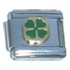 Green Clover Italian Charm