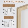 sourcing map 2 Pairs Flush Mount Bracket, 54 x 30mm