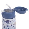 Oasis Double Wall Insulated Kids 400ml Bottle Stainless Steel Dinosaur