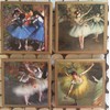 Coasters! Degas ballerina coasters with gold trim