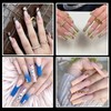 ITADAKU 200 PCS Extra Long Clear Nail Tips - No