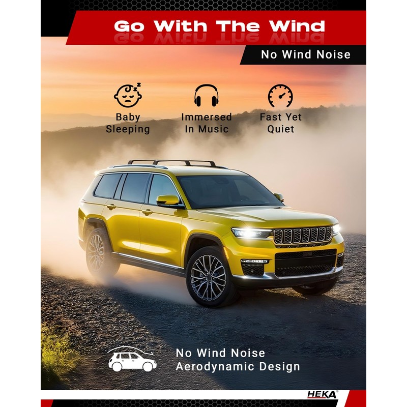 220lb Roof Rack Cross Bars Fit for Grand Cherokee L