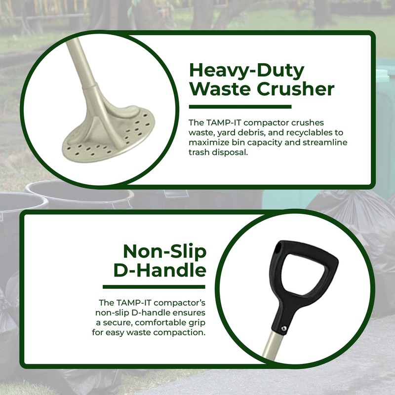 TAMP-IT Next Gen Manual Trash Compactor – Heavy Duty Smasher