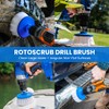 RotoScrub Bathroom Cleaning Scrub Pads + Drill Powered Scrub Brush