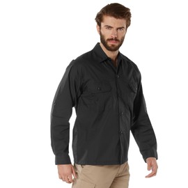 Rothco Lightweight Tactical Shirt, Black - XL