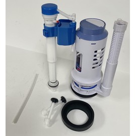 American Standard 3-inch Two Piece Flush Valve and Adjustable Fill Valve, 10-inch Tall Dual Top Button