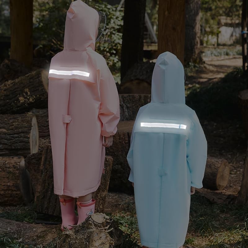 Kids Raincoats,Reusable Rainwear for Boys Girls Waterproof Rain Poncho Toddler