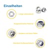 WZHUIDA 430 Pieces Self-Locking Nuts and Hex Nuts Assortment, Stainless