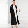 IDOPIP Muslim Abayas for Women Long Sleeve Open Front Cardigan