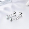 Adramata G23 Titanium Lip Piercing Labret Piercing Threadless Insertion Monroe