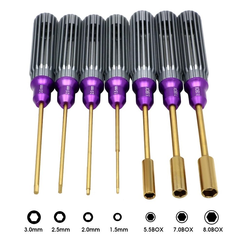 AneegFPV RC Tool Kit Screwdrivers Set,Durable Screwdriver Sets Multi-Size of