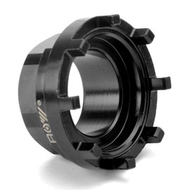 VOSSOT Bicycle Lock Ring Tool, Bicycle Bottom Bracket Tool 42 mm with 8 Teeth Locking Ring Bottom Bracket Cup Tool Bicycle Flywheel Disassembler Mid Axis Cup Tool Bicycle Maintenance Instrument