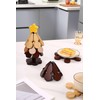 Tree Insulation Pad, Christmas Tree Shaped Tripod, Wooden Foldable Pot