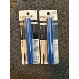 COVERGIRL Lot Of 2 COVERGIRL 3in1 Professional Mascara #200 VERY BLACK