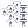 10Pcs Keychain Clasp 38mm Firm Rust Proof Bright Luster Simple